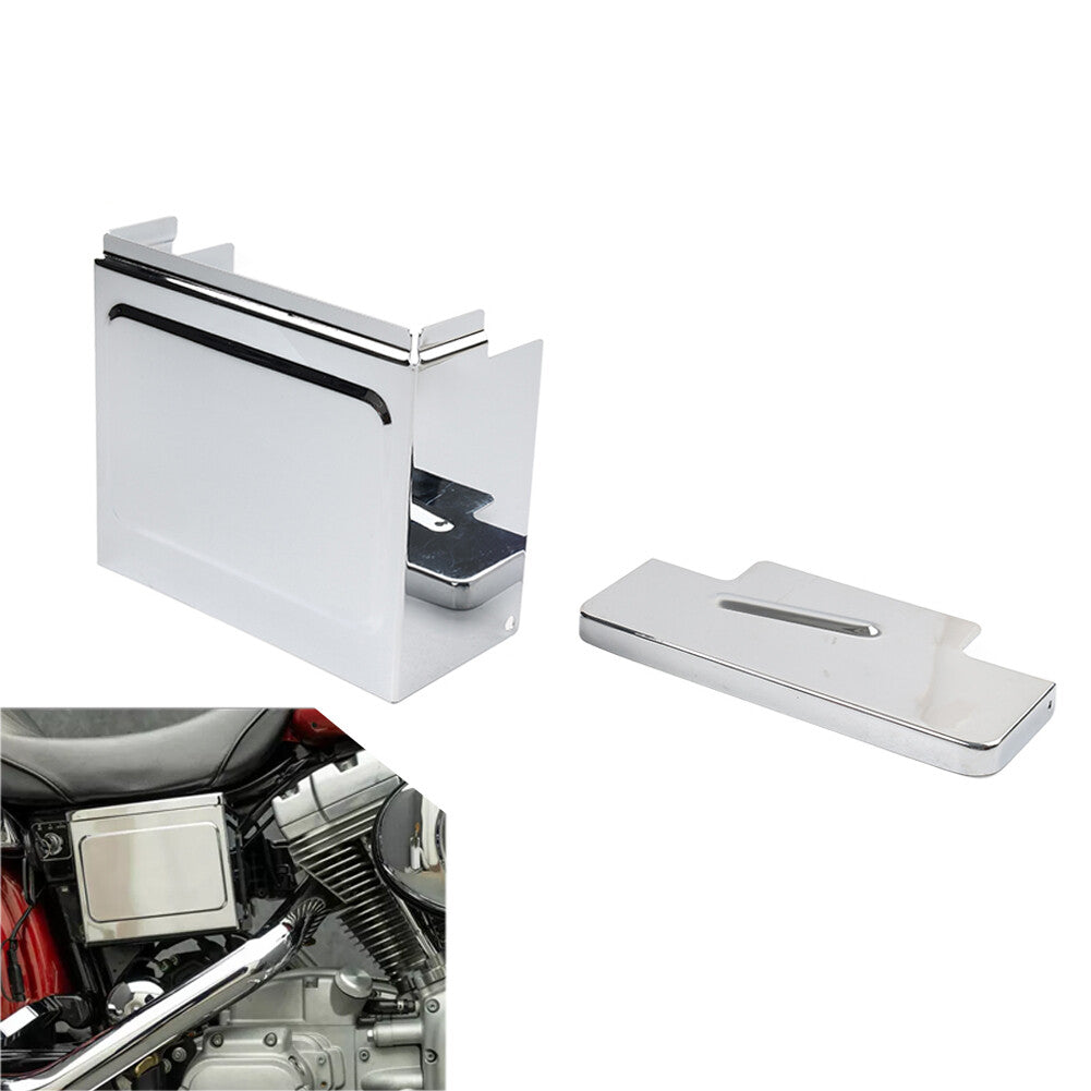 Chrome Battery Top Side Cover for Harley Dyna Low Rider FXDL FXD FXDWG 1997-2005 Q