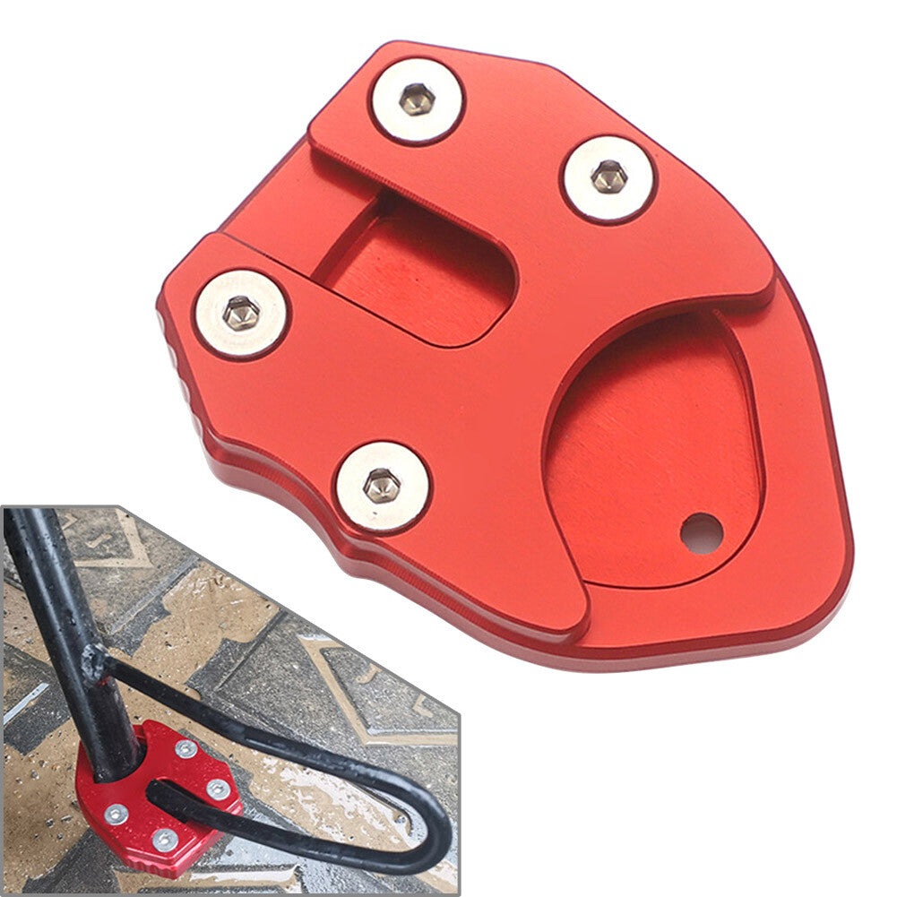 For SYM MAXSYM TL500 2020 Red Kickstand Foot Side Stand Extension Support Plate Q