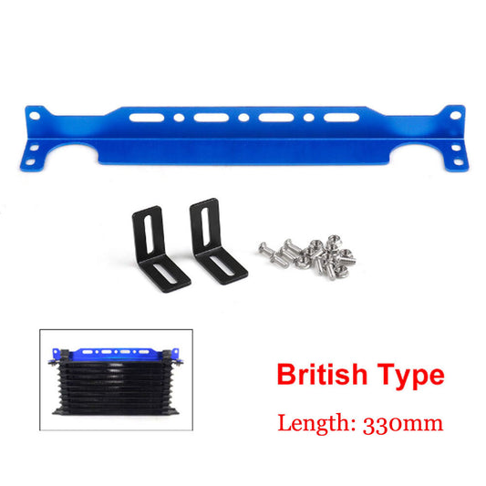 Universal Aluminum Oil Cooler Mounting Bracket for British Type 330MM Oil Cooler Q