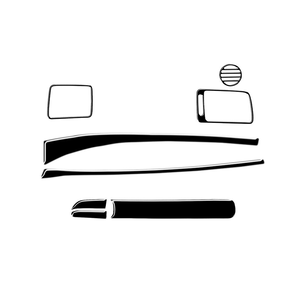 Red Carbon Fiber Below Climate Control Trim For Silverado for GMC for SIERRA 2014-2018 v