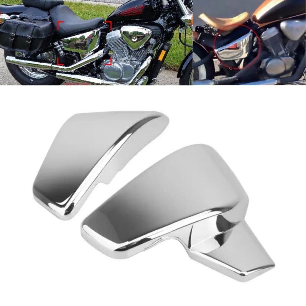 Chrome Battery Side Cover Panel Fairing Kit for Honda Shadow Steed VT400 99-08