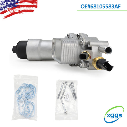 Brand new aluminum oil filter housing for Chrysler 200, for Dodge for Jeep for Ram 1500, 68105583AF Q