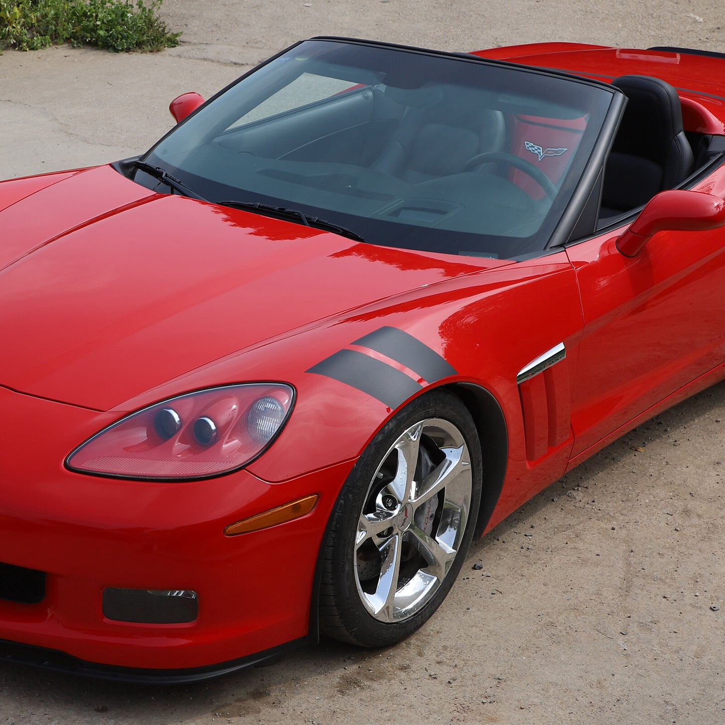 Red interior center console dashboard trim available on for Corvette C7 2014 - 2019 Q