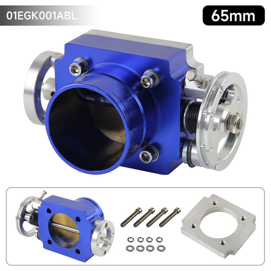 Alloy Aluminum Universal CNC Billet Intake Throttle Body 65mm 2.5inch Racing