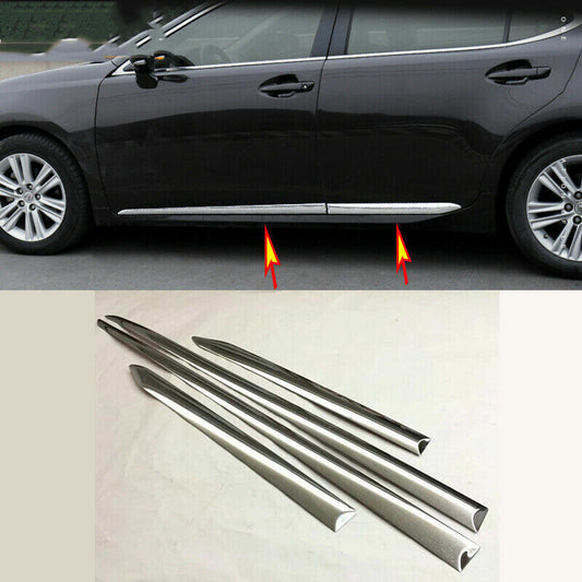 4for LEXUS ES200/250/300h/350 2013-2017 Chrome ABS Side Door Body Strip 3D Trim