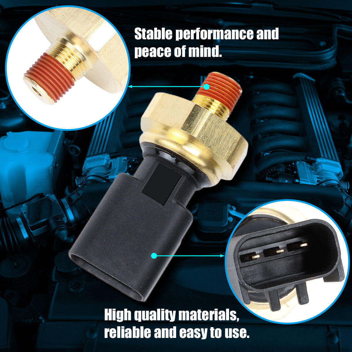 One new hydraulic switch transmitter unit sensor for Jeep for Dodge for Chrysler 5.7L and 3.6L engines. n