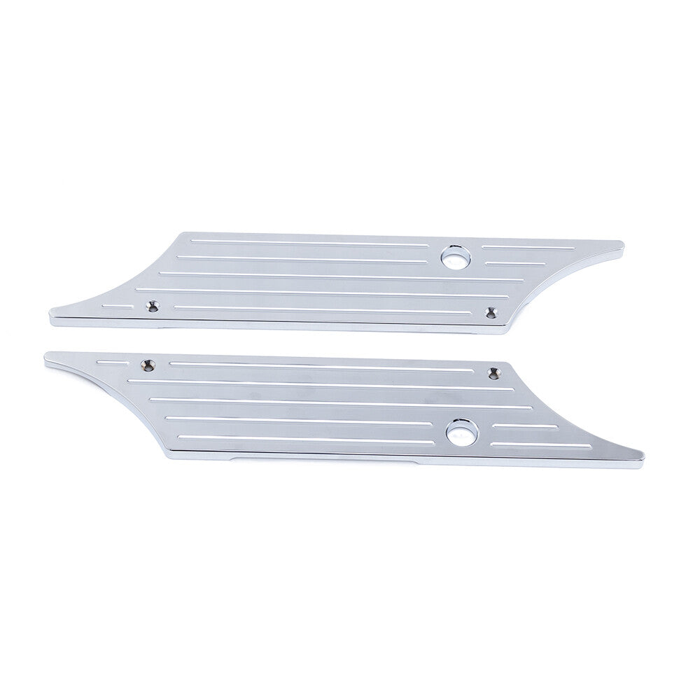 Chrome CNC Billet Saddlebag Latch Cover for Harley Touring Hard Bags 1993-2013 Q
