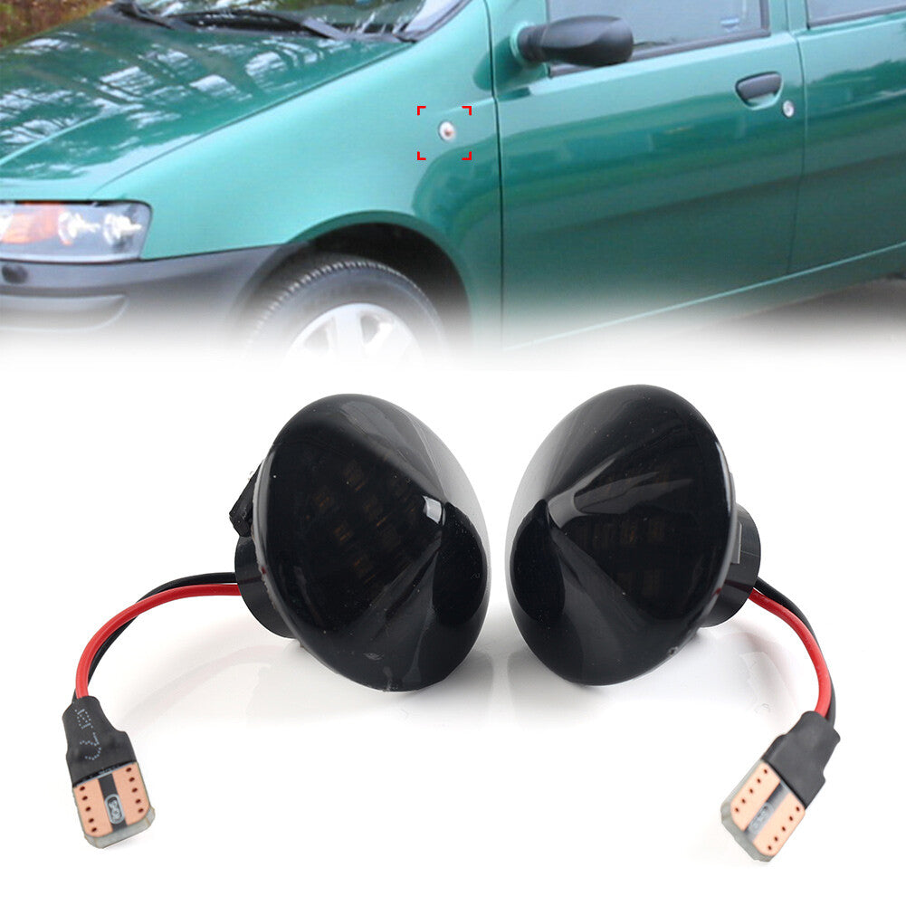 Sequential LED Side Marker Lights Turn Signal Lamp for Fiat Punto 1999-2010