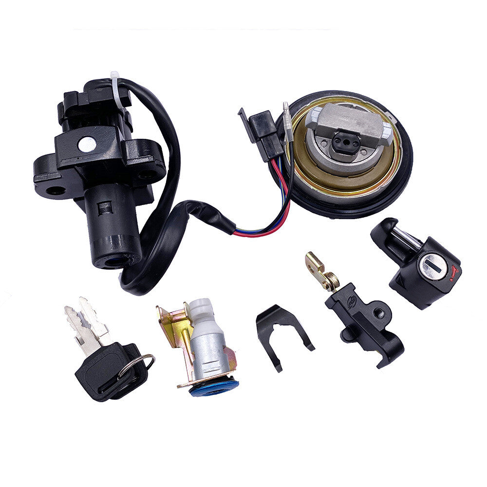 Ignition switch lock kit with 2-button for seat lock Helemt lock for XRV750 Africa Twin Q