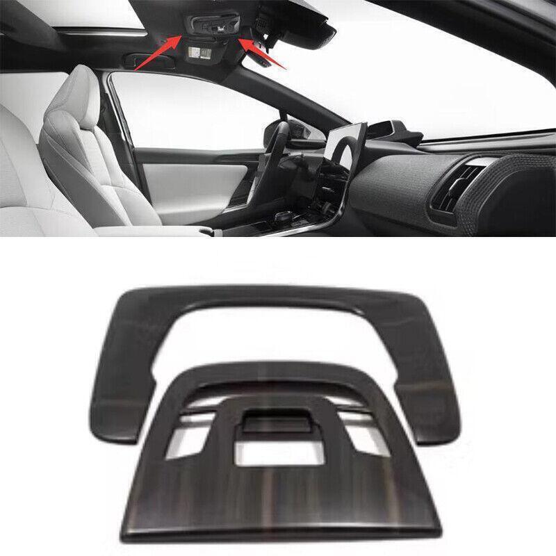 2P for Toyota BZ4X 23-2024 Wood Grain Front Reading Light Lamp Frame Cover Trim
