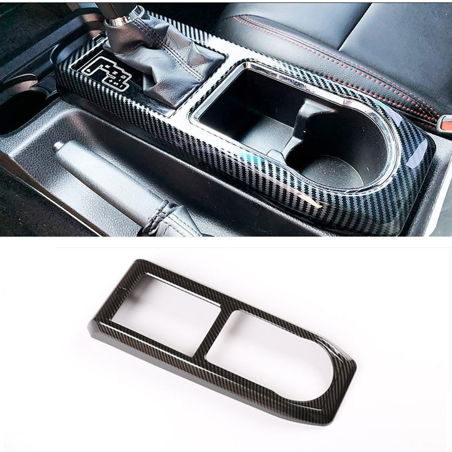 Carbon Fiber Gear Shift Box Panel Cover Trim Fit For Tacoma 2016-2022 v