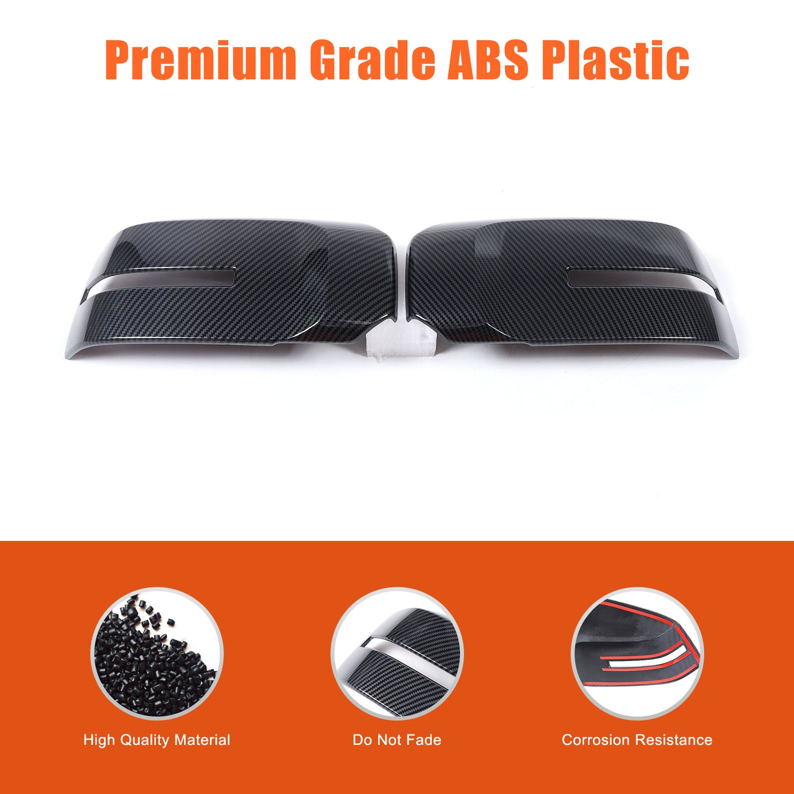Carbon fiber car rearview mirror cover trim for Triton L200 2024-2026 n