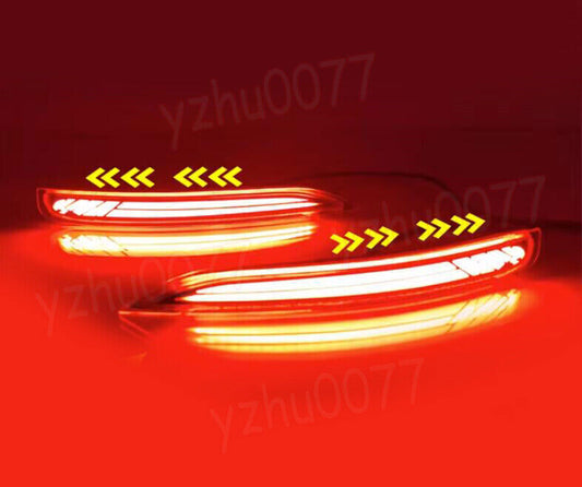 LED Rear Bumper Fog Lights Brake Lights Turn Lights 2PC for Lexus for ES 2020-2022 B n