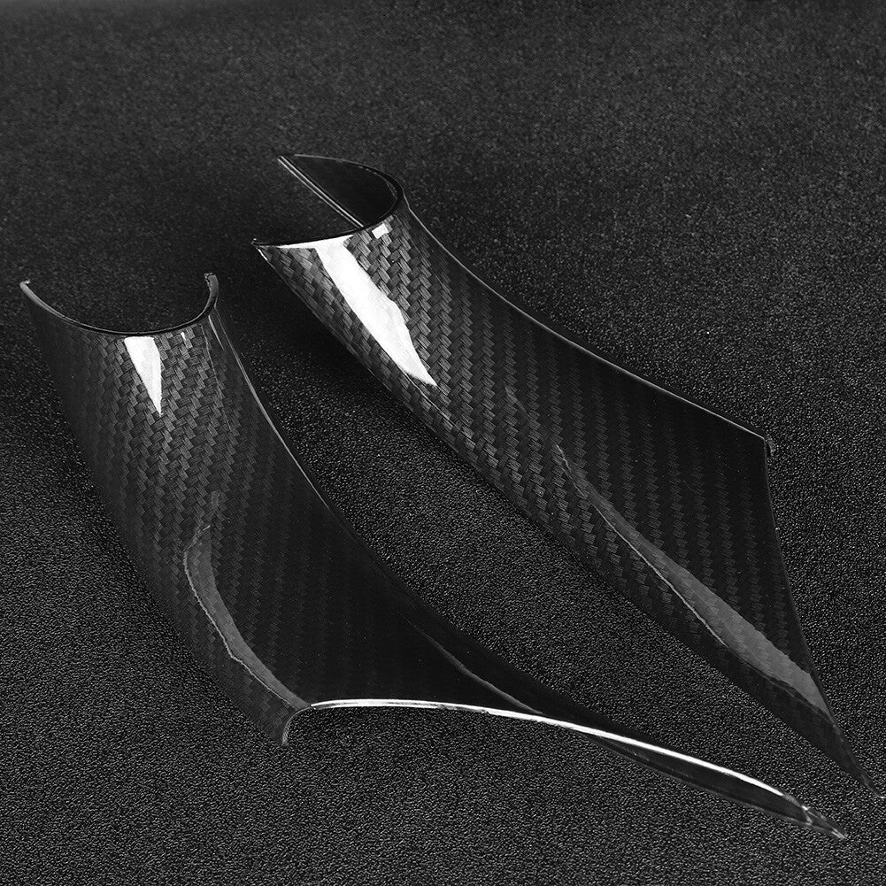 Auto 2pcs Interior Door Pull Handle Cover Trim Carbon Fiber Style For 3 Series 4