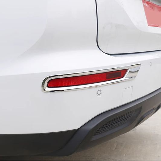 ABS Chrome Rear Fog Light Cover Trim 2pcs for Outlander 2022-2024 v