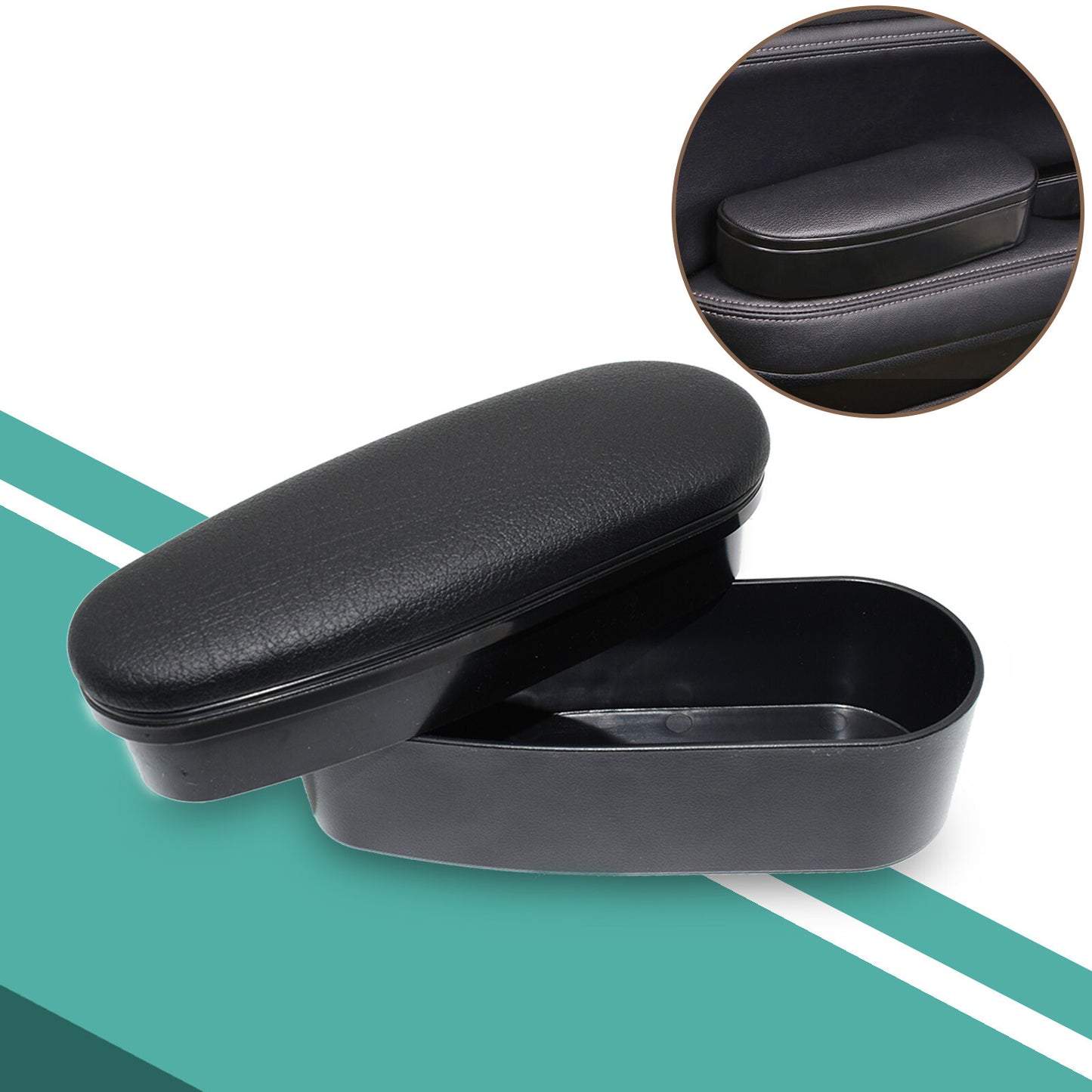 Console Cushion Storage For Armrest Support Car Door Elbow Rest Universal Box Q