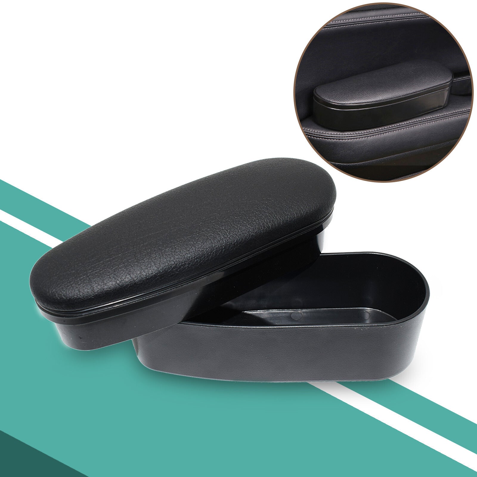Console Cushion Storage For Armrest Support Car Door Elbow Rest Universal Box Q