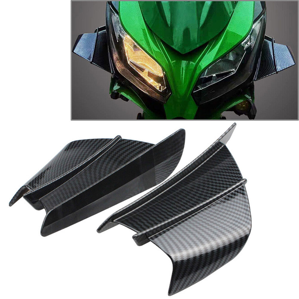 Universal Motorcycle Winglet Aerodynamic Wing Kit Spoiler for HONDA Gloss Black