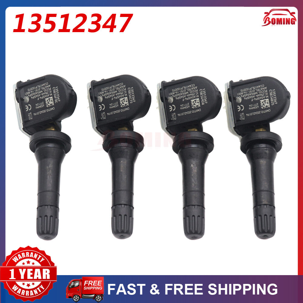 4PCS NEW Tire Pressure Sensor TPMS For Acadia Enclave Traverse 13512347 433MHz