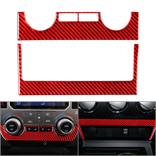 2 Pcs Conditioner Switch Panel Cover Trim for Toyota Tundra 2014-2021