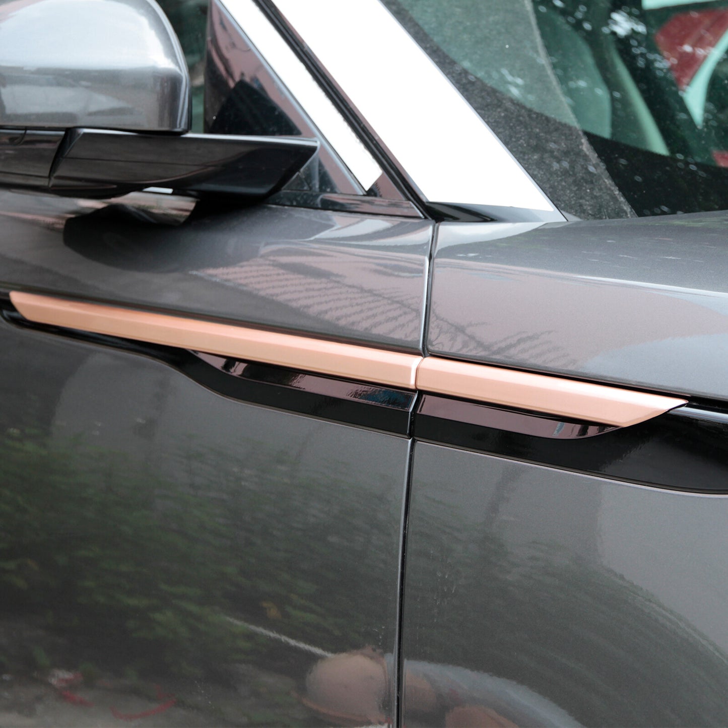 4 Side fender vent trim for Land Rover for Range Rover Velar 2017-21 Gloss Black n