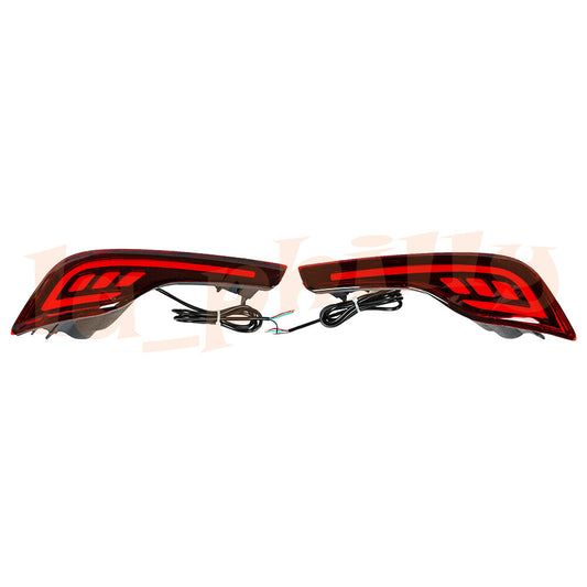 Pair Rear Bumper Reflector Brake Lamp Warning Light Fit for 2017-2021 for Honda for CR-V Q