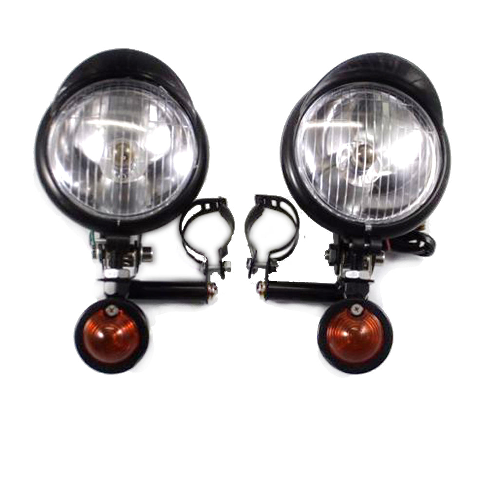 Motorcycle Turn Signal Driving Spot Fog light Bar For Touring Chopper Custom Q