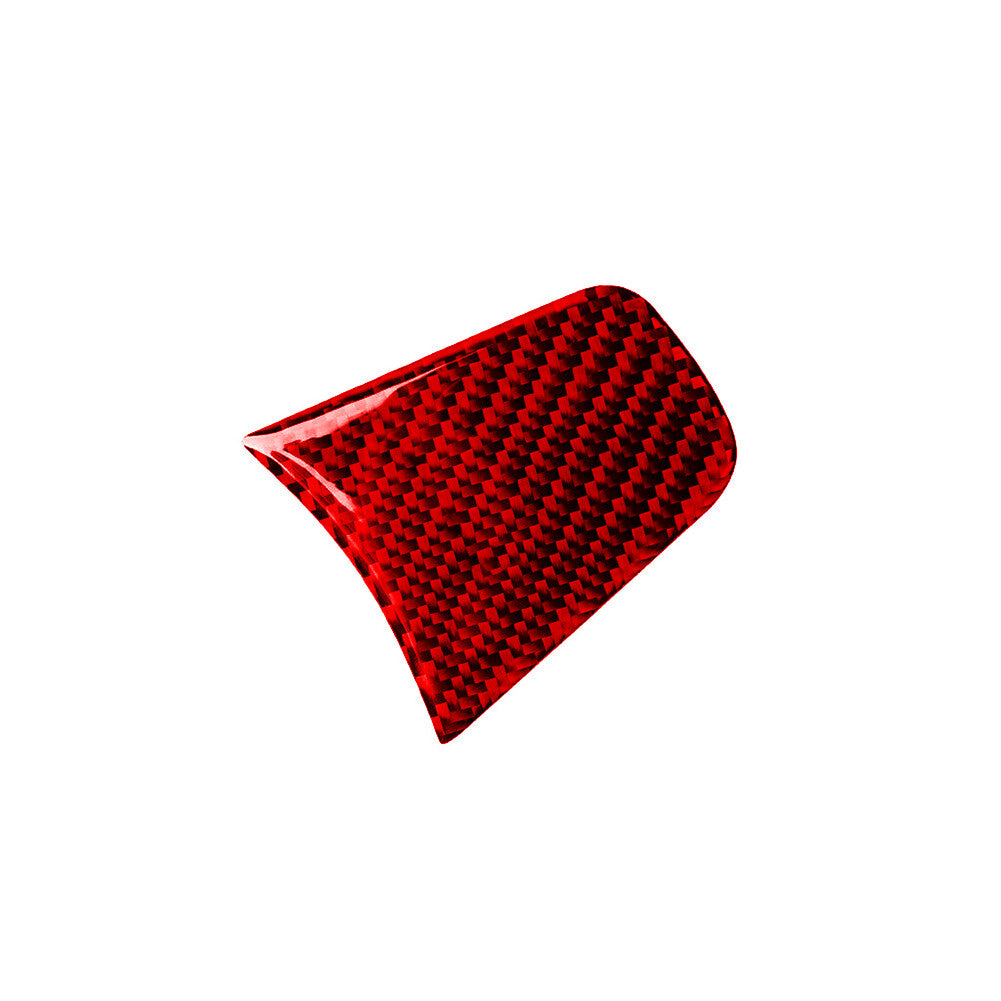 Red Carbon Fiber Interior Steering Wheel Chin Cover Trim for Tesla for Model Y /3 17+
