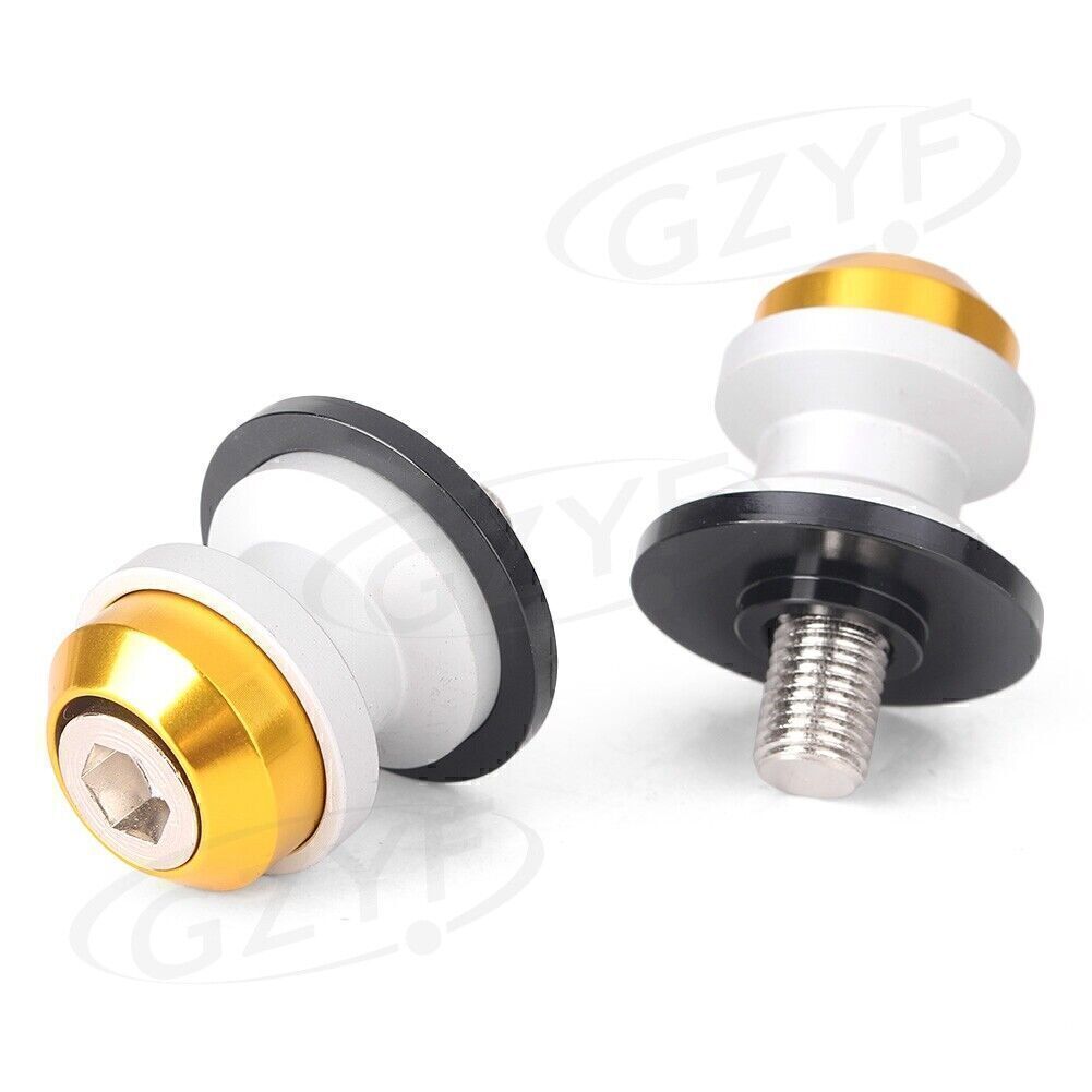 2pcs 10mm CNC Motorcycle Swingarm Sliders Spools Fit for kawasaki Z750 Z750 Z1000ly