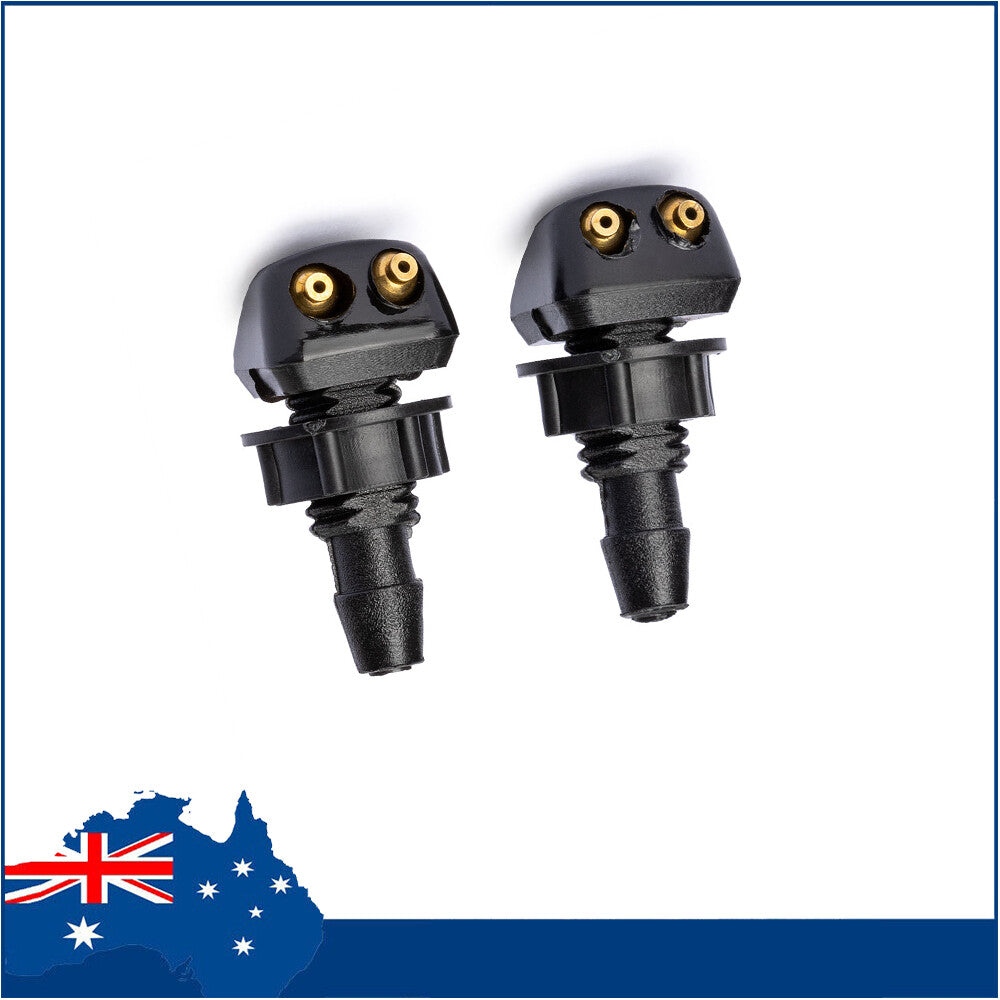 ?2PCS Washer Nozzles Kit Spray Nozzle Water Jet Type For Most Universal Car NEW Q