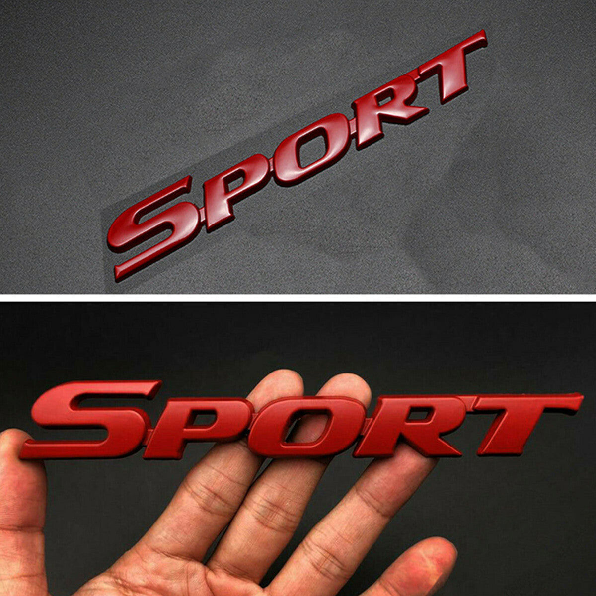 Car Metal 3D SPORT Logo Emblem Badge Sticker Trunk Bumper Decal Accessories