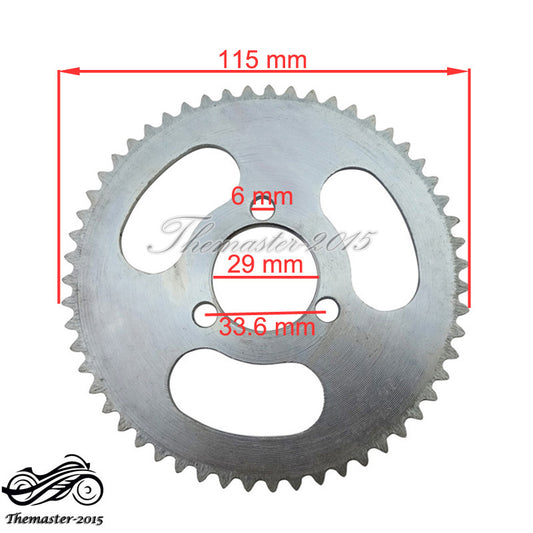 25H 55 T Tooth 29mm Rear Chain Sprocket For 47 49cc Pocket for Mini Bike ATV Scooter Q