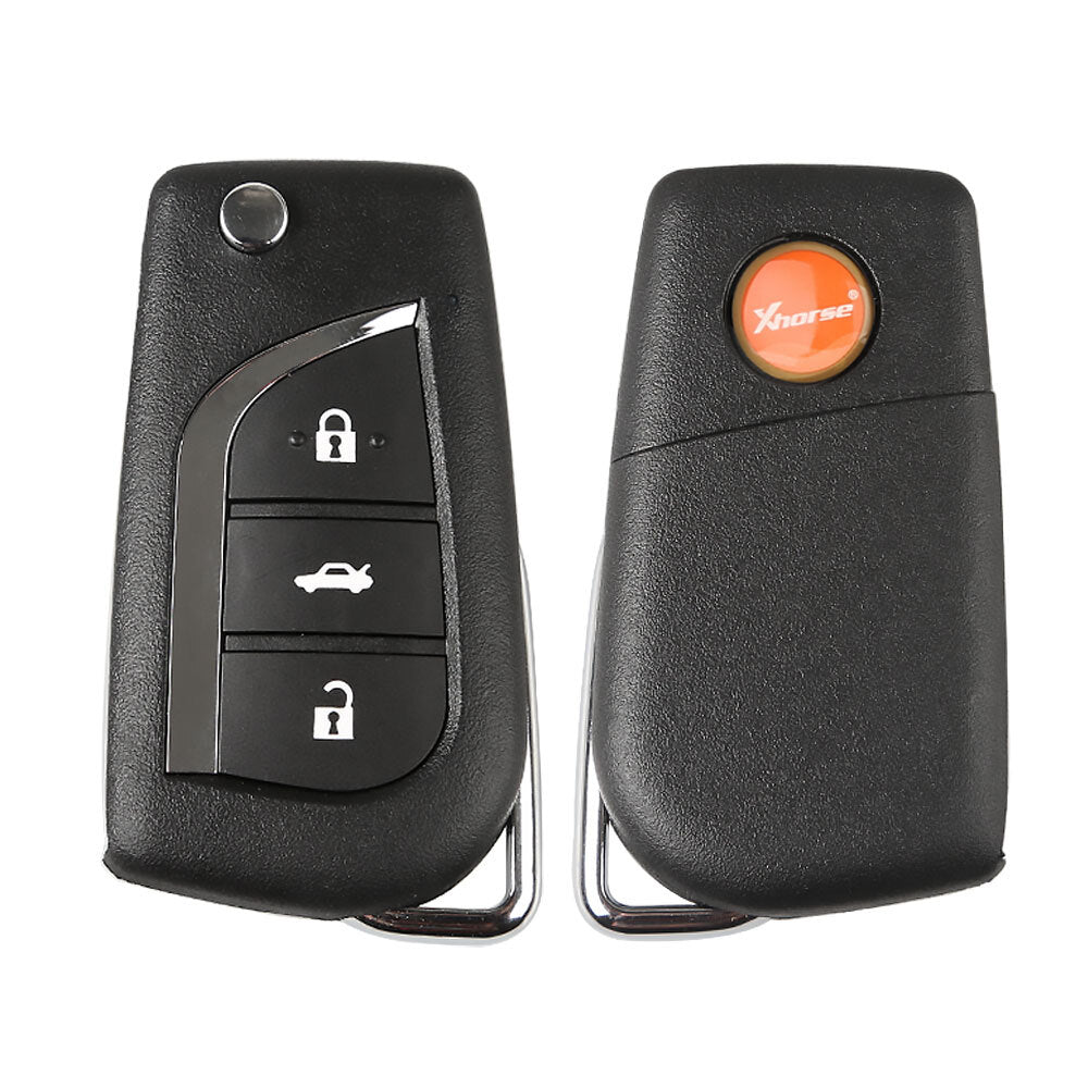 5x XNTO00EN VVDI Wireless Universal Remote Key 3 Buttons for Toyota Style