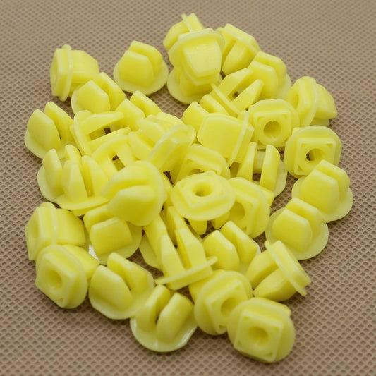 A pair of CNC aluminum 11.3mm motorcycle all-terrain vehicle 90 tires with black tire valve stem covers. 18041 A