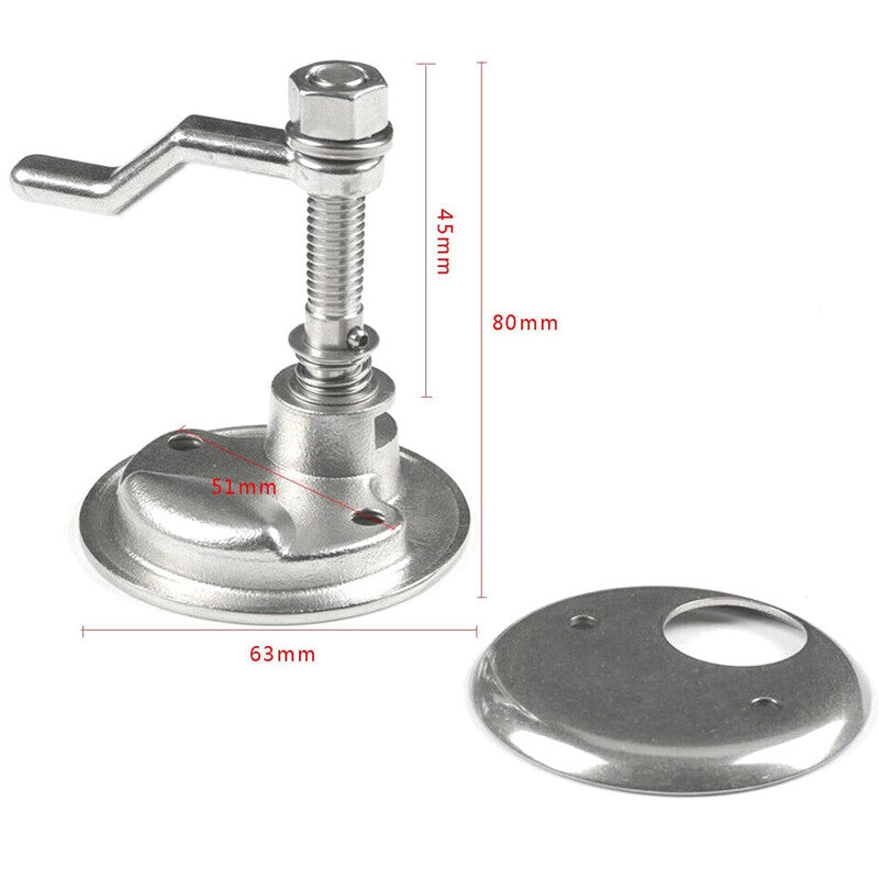 1-Pack 2-inch Marine Cam Latch Stainless Steel Marine Hatch Flushing Lifting Strap Backplate n