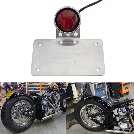 Tail Brake Light Mount License Plate Bracket for Harley Chopper Bobber Custom Q