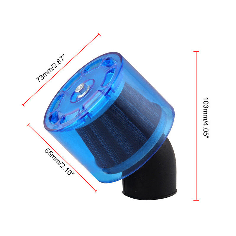 35mm motorcycle air filter suitable for 50/110/125cc, splash-proof plastic protective cover. n