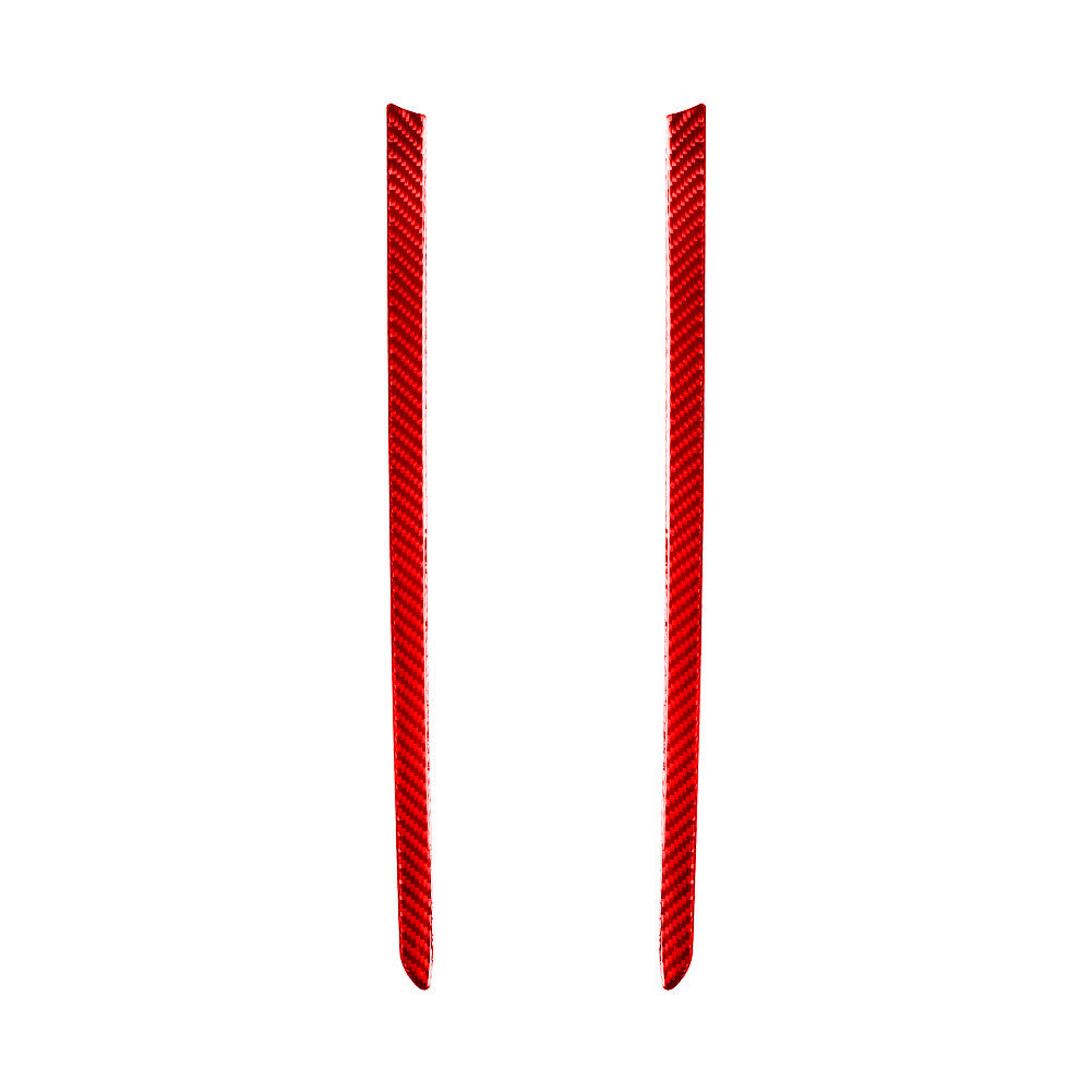 Red Carbon Fiber Front Door Panel Strips Cover Trim for Nissan Altima 2019-2022