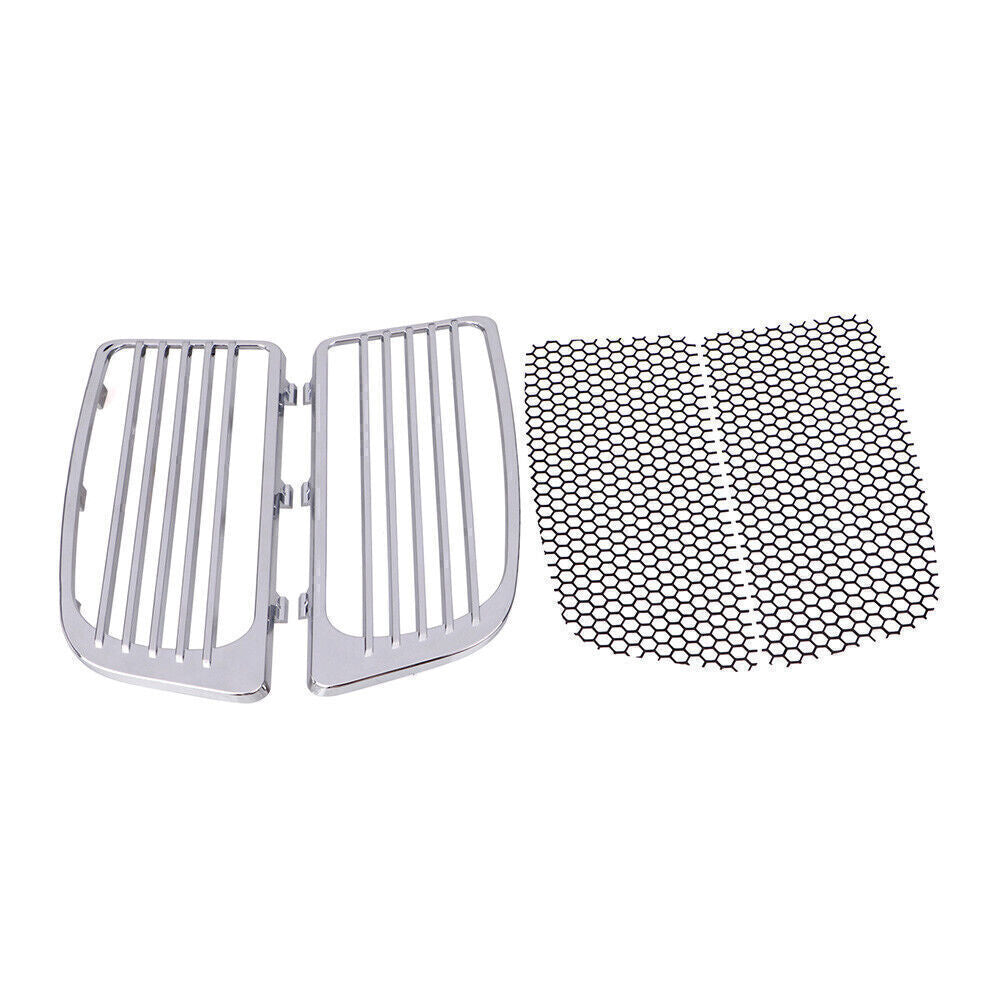 Chrome Radiator Grills&Screens for Harley Electra Glide Low Ultra Limited FLHTKL Q