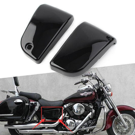 Battery Cover Two Sides Fairing Cover Fit for Kawasaki Vulcan VN1500 Nomad Black