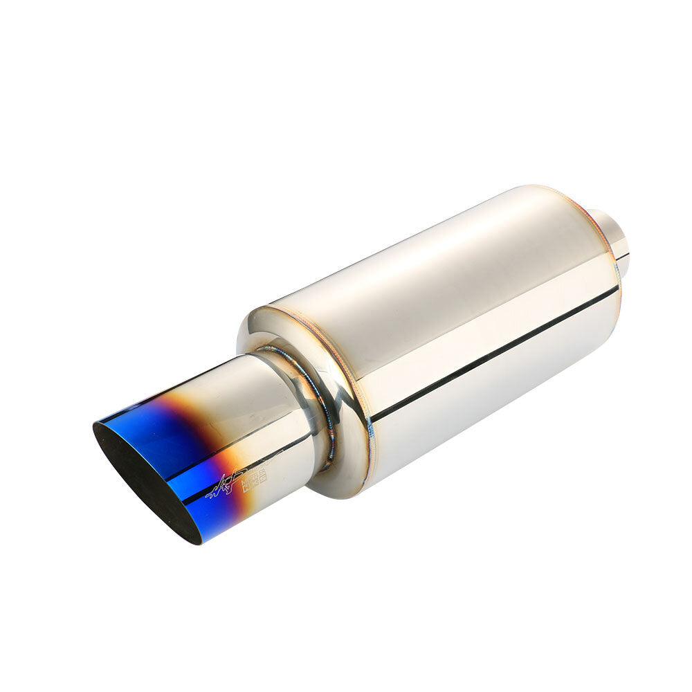 3 ID Straight Flow Racing Exhaust Muffler 4.5OD Body 6.65 520mm Tip