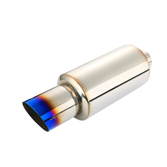 3 ID Straight Flow Racing Exhaust Muffler 4.5OD Body 6.65 520mm Tip