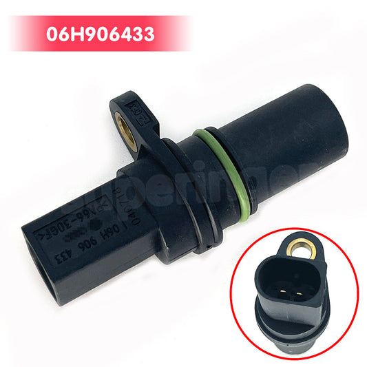 Crankshaft sensor 06H906433 is suitable for Audi A3, A4, Q5, TT, Quattro, for Volkswagen Beetle, Eos, and for Jetta .