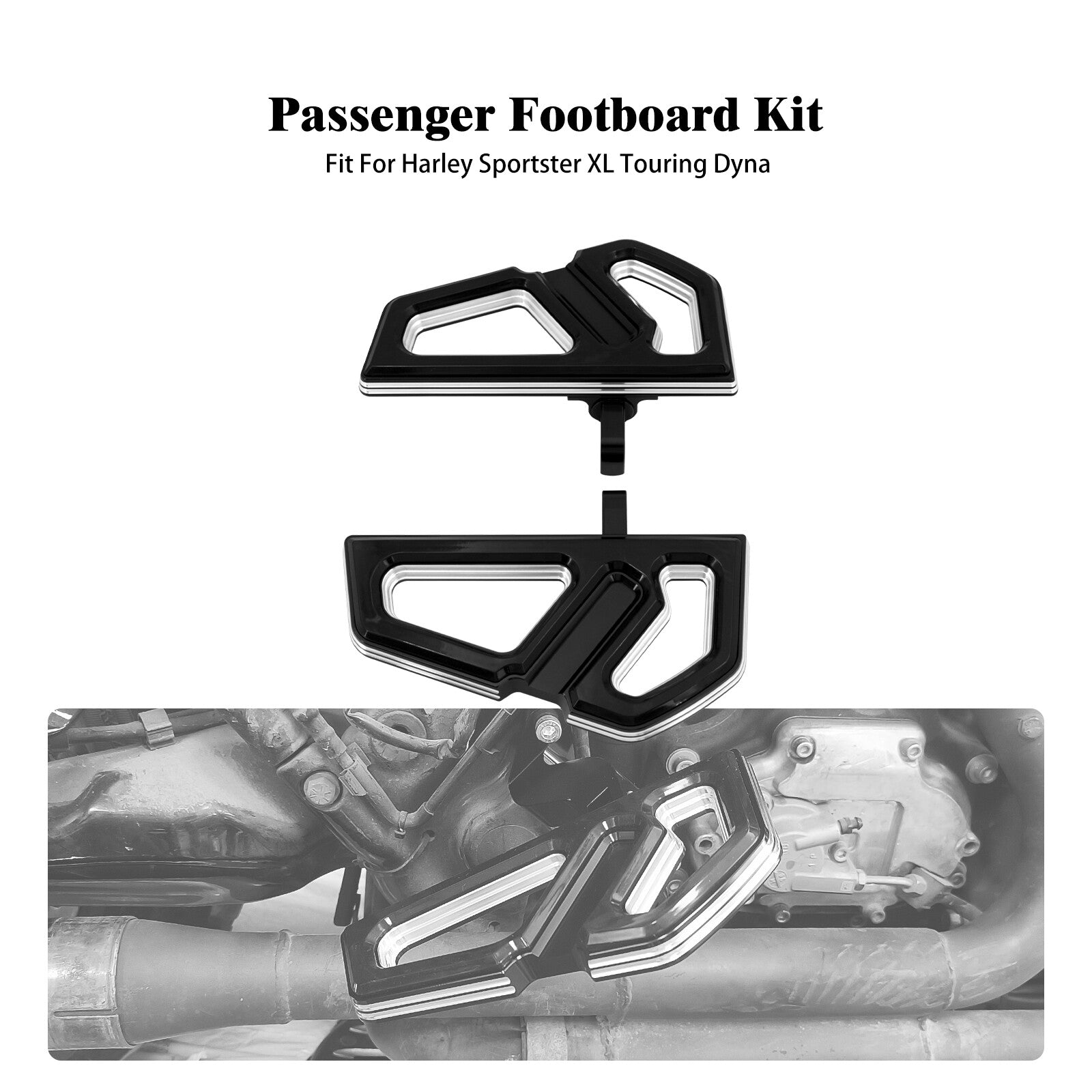 Passenger Empire Footboard Foot Pegs Rests Fit for Harley Touring Dyna Sportster