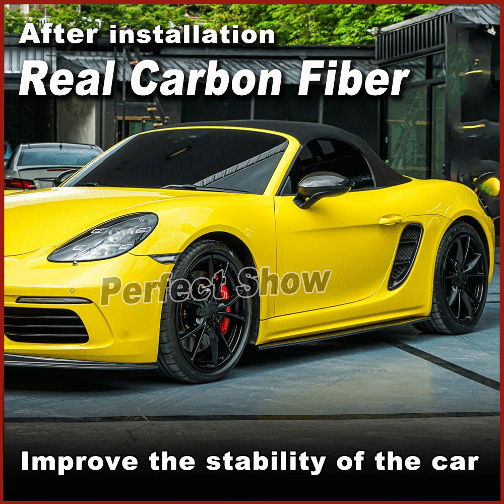 Fit for Porsche 718 Cayman REAL Carbon Side Air Scoop Vents Intake Cover