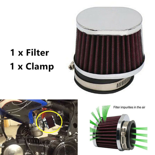 Plastic motorcycle carburetor 50mm air filter carburetor pod cleaner intake pipe - n