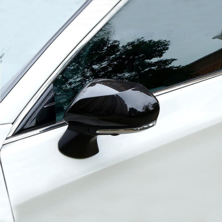 for Toyota for Camry 18-2024 Bright Black Side Door Mirrors Rearview Cover Trim 2PCS