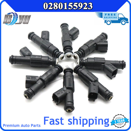 8-piece fuel injector kit for 1999-2004 for Jeep TJ for Wrangler and Cherokee 4.0L. 0280155923- v