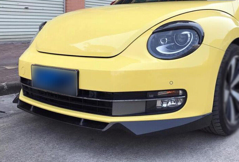 Front Bumper Lip Spoiler Carbon Fiber 13-19 for Volkswagen Beetle Bodykit Refit
