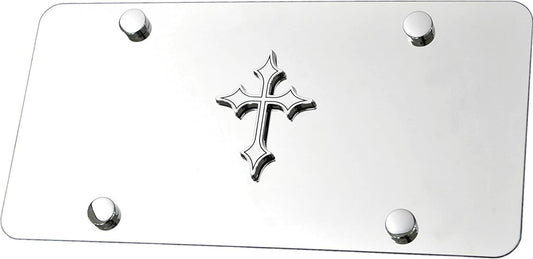 Car license plate frame cover hood trunk 3D Christian cross for GMC